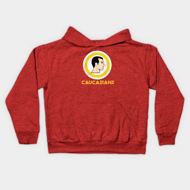 Caucasians Kids Hoodie by Funny sayings